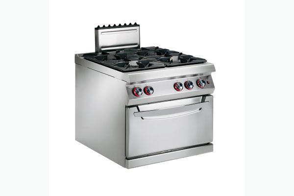 291FAG Gas Cooker with Open Bottom Fire, Cabinet