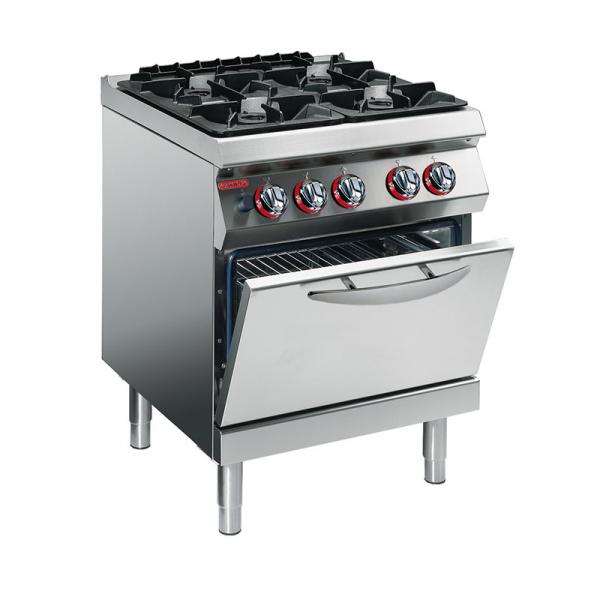 1G1FA0E Gas Range; Quadruple Gas Stove + Electric Static Oven